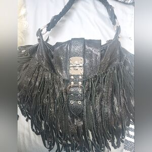 Roxbury Fringed Leather Bag
